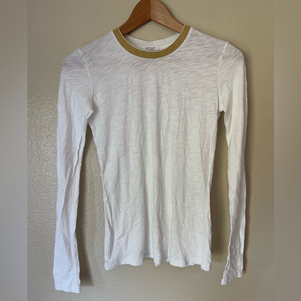 GOLDIE Long Sleeve Pavé Ringer Tee - Picture 2 of 5